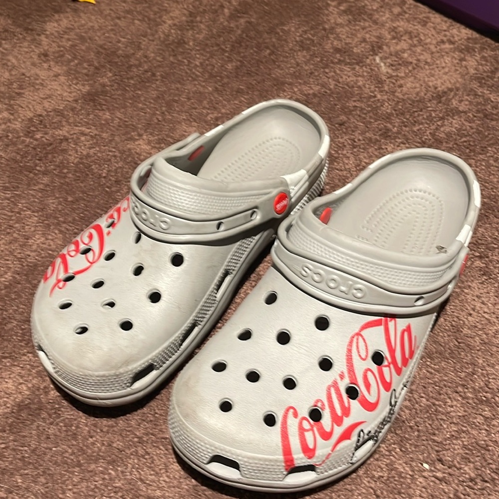 Crocs from the Coca-Cola store in New York City in good used condition